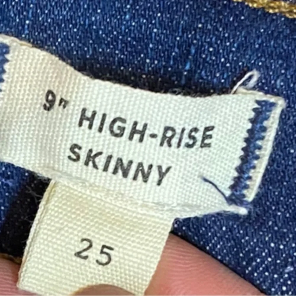 Madewell 9” High Rise Skinny Jeans size 25